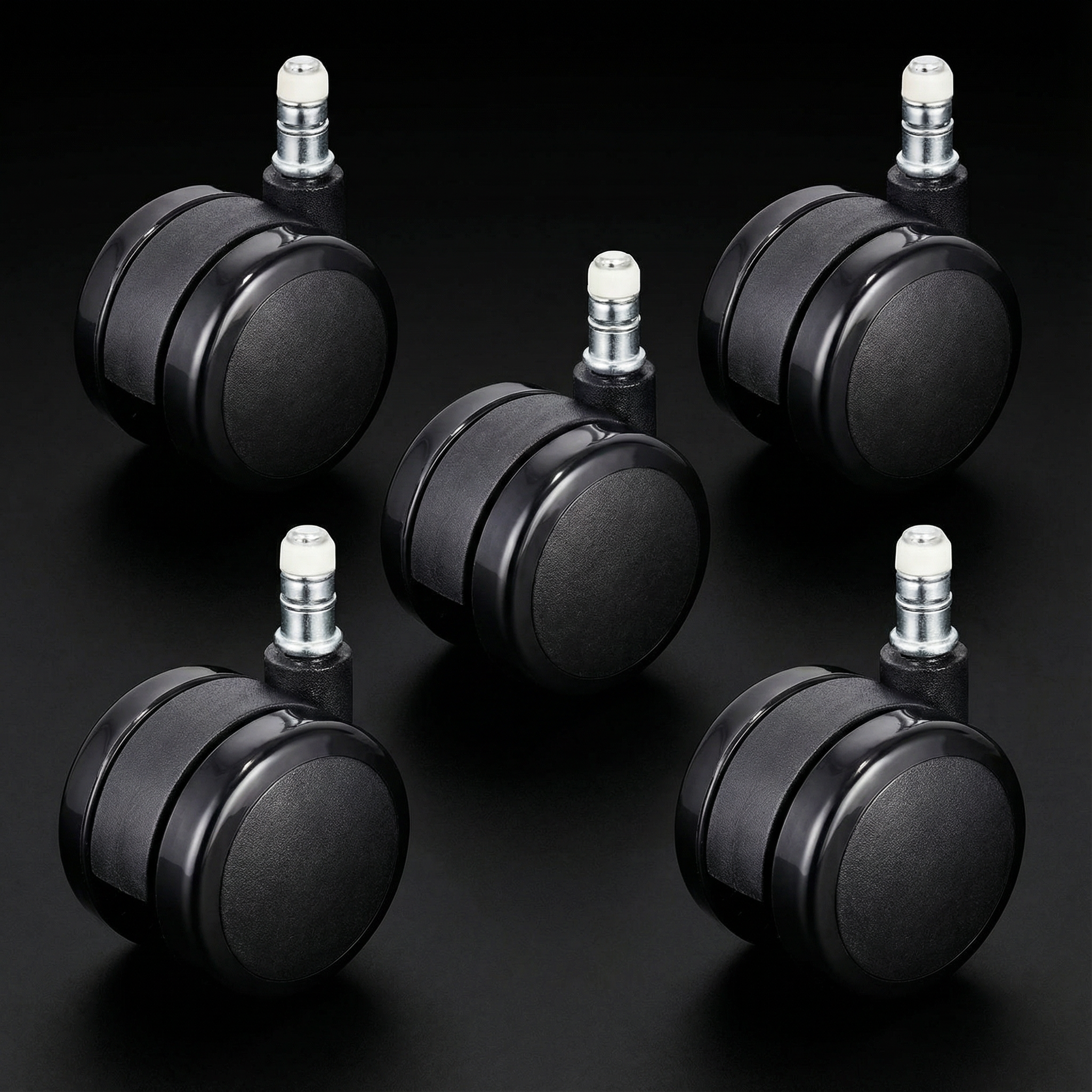 高品質 PU靜音椅輪