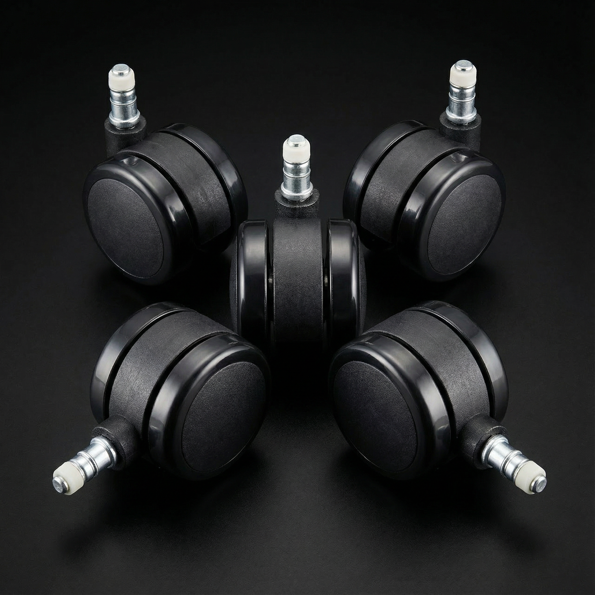 高品質 PU靜音椅輪